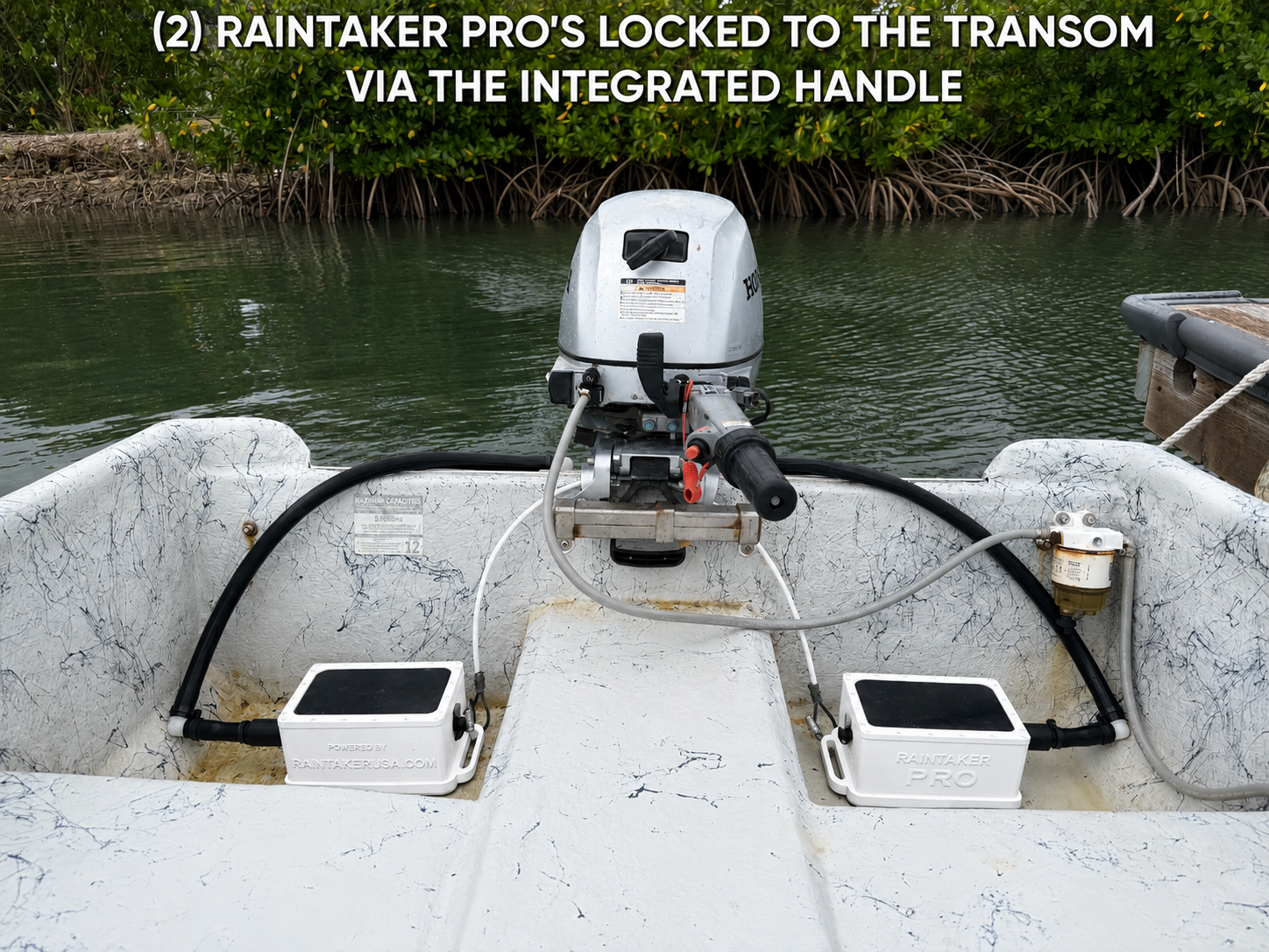 Raintaker PRO® – 11OOGPH AUTOMATIC BILGE PUMP SYSTEM FOR OPEN BOATS (Fresh and Saltwater) - Image 8